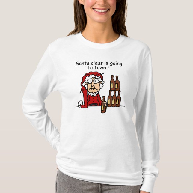 Camiseta Santa Claus va a la ciudad (Anverso)