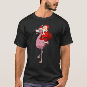 Camiseta Santa Claus viajando Navidades de Flamingo Pajama