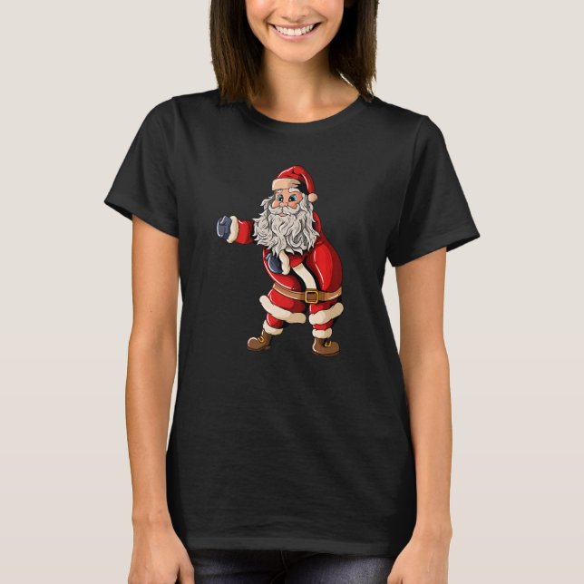 Camiseta Santa Claus with Christmashat Floss Dance on Chris (Anverso)