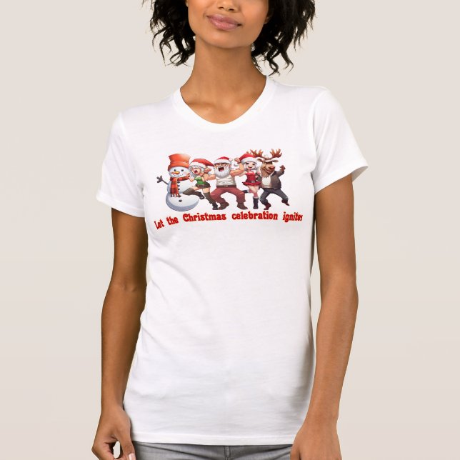 Camiseta Santa Claus y amigos (Anverso)