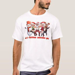 Camiseta Santa Claus y amigos