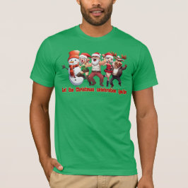 Camiseta Santa Claus y amigos