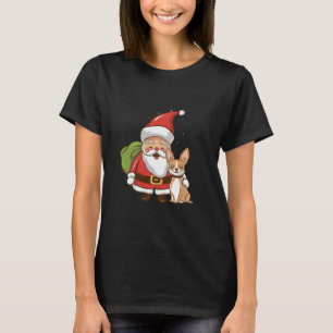 Camiseta santa claus y chihuahua