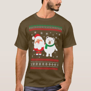 Camiseta Santa Claus y los polares Navidades del oso lindo 