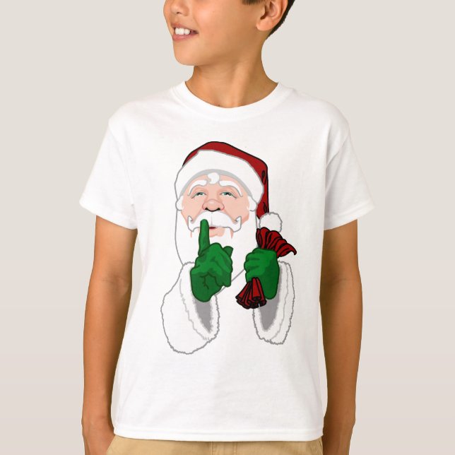 Camiseta Santa Clause Shirt Fun Kid's Santa Sweatshirts (Anverso)