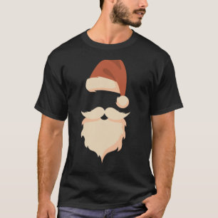Camiseta Santa Cláusula con Hipster Beard Xmas disstume San