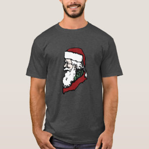 Camiseta Santa Cláusula de perfil lateral