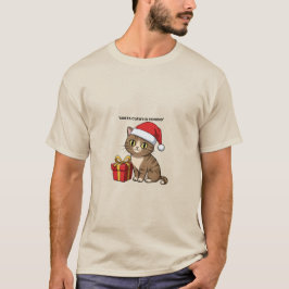 Camiseta Santa Claws is ComingC hristmas Cat T-Shirt