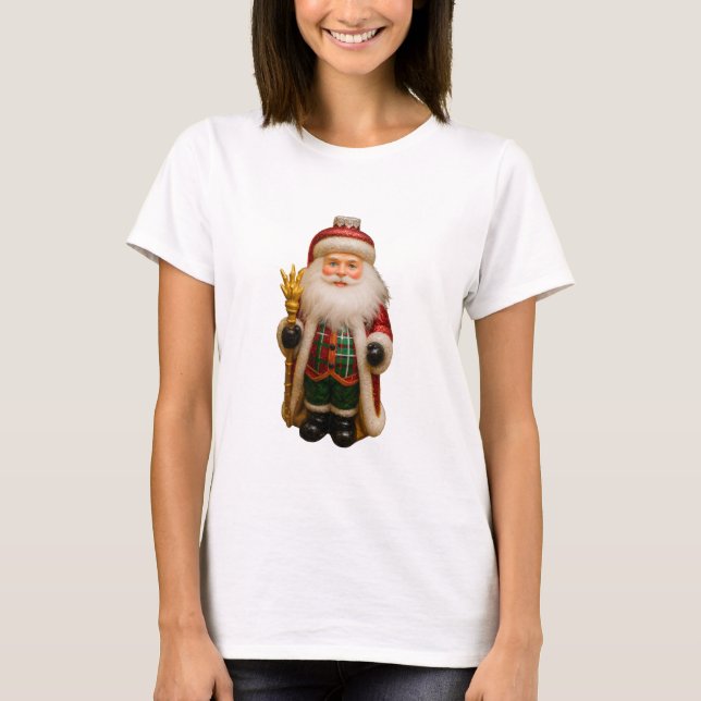 Camiseta Santa con bastón dorado (Anverso)