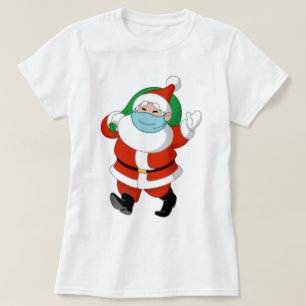 Camiseta Santa con máscara médica