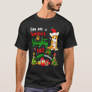 Camiseta Santa Corgi Estoy En La Lista Negra De Santa X Mas