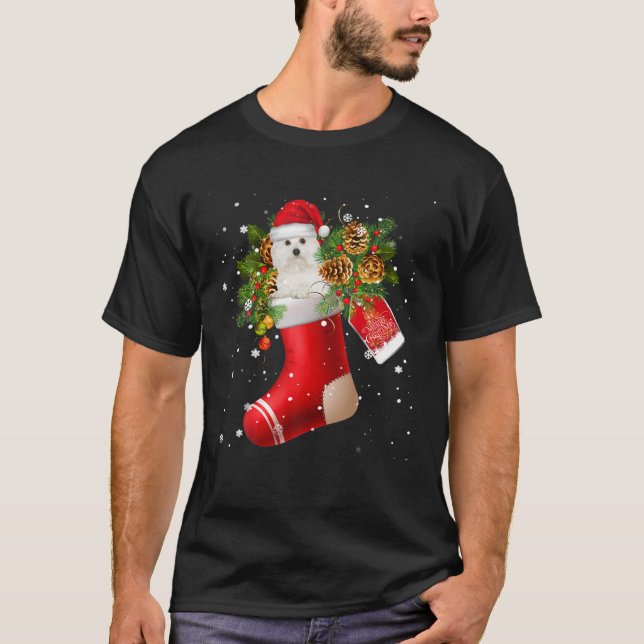 Camiseta Santa Coton De Tulear En Navidades Reprueban Pajam (Anverso)