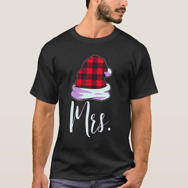 Camiseta Santa Couples Matching Christmas PJs For Couples R (Anverso)