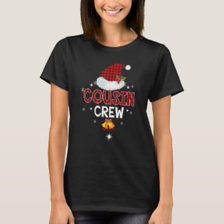 Camiseta Santa Cousin Crew Christmas Family Matching Pajama