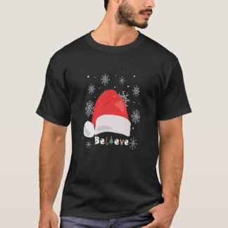 Camiseta Santa Cree Navidades Pajamas Para Niños Chicas Y