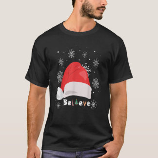 Camiseta Santa Cree Navidades Pajamas Para Niños Chicas Y