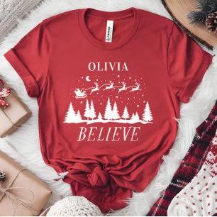 Camiseta Santa cree que la familia tradicional de los Navid