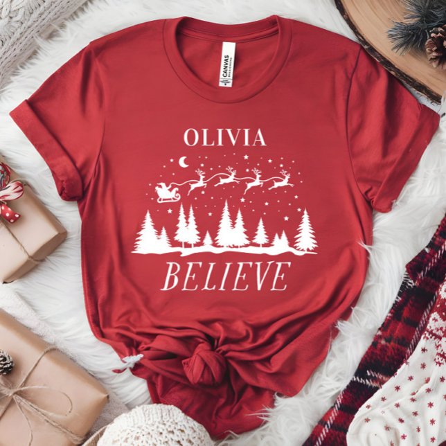 Camiseta Santa cree que la familia tradicional de los Navid (Subido por el creador)