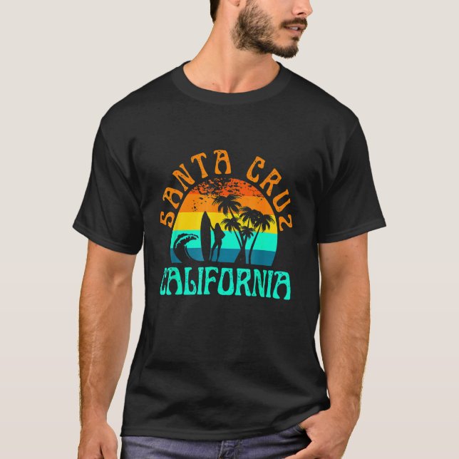 Camiseta Santa Cruz Beach California Surfer Retro Suns (Anverso)