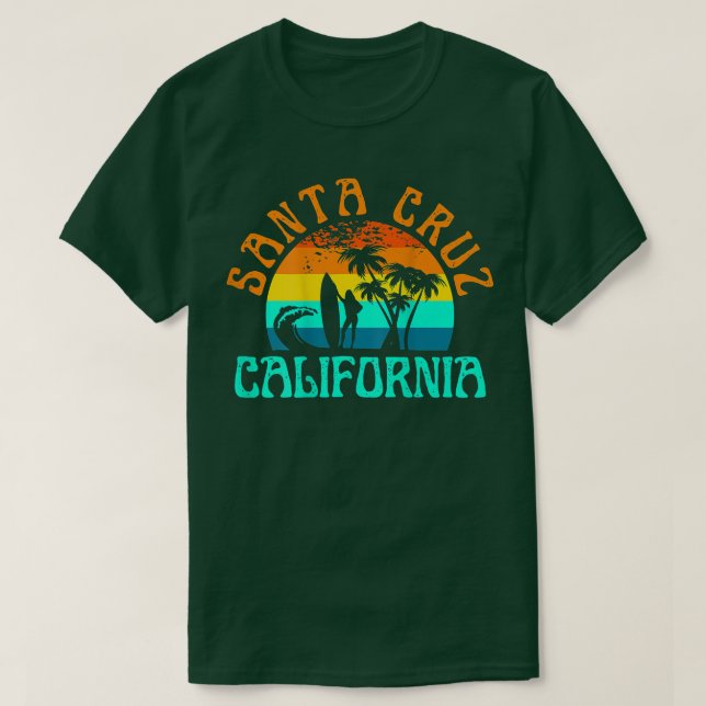 Camiseta Santa Cruz Beach California Surfer Retro Suns (Diseño del anverso)
