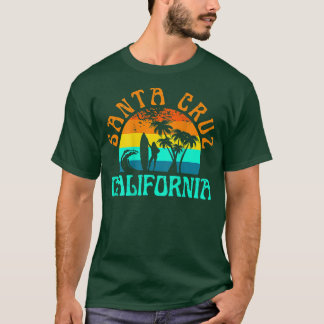 Camiseta Santa Cruz Beach California Surfer Retro Suns