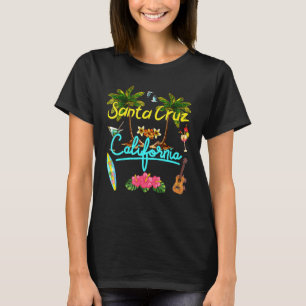 Camiseta Santa Cruz California Beach Summer Palm Sun Set Pa