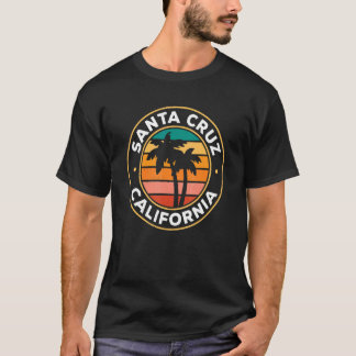 Camiseta Santa Cruz California CA Gráfico Antiguo Retro 70s