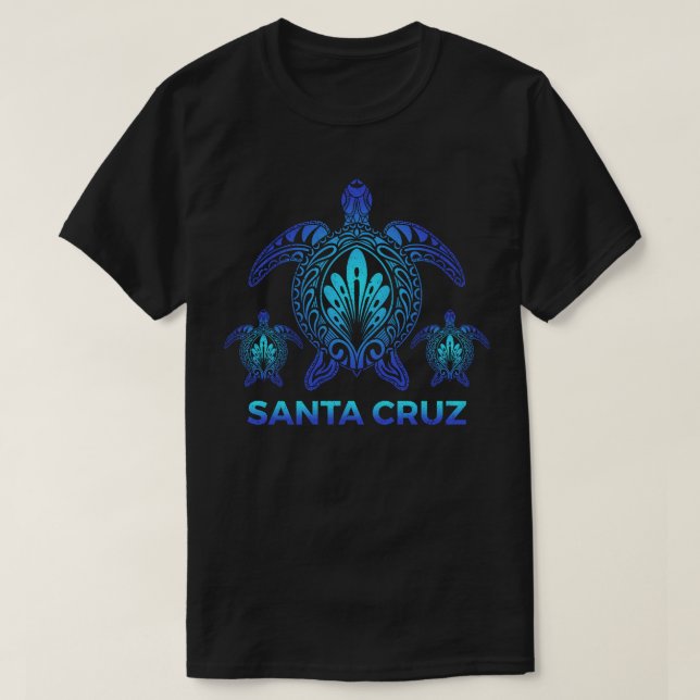 Camiseta Santa Cruz California CA Ocean Sea Turtle Souvenir (Diseño del anverso)