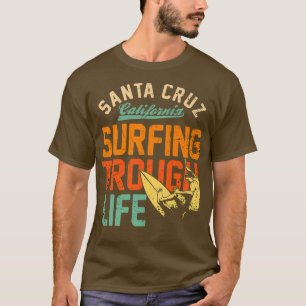 Camiseta Santa Cruz California CA Retro Vintage Surfer 966