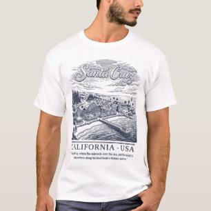 Camiseta Santa Cruz California EE. UU. Ciudad de Redwood co