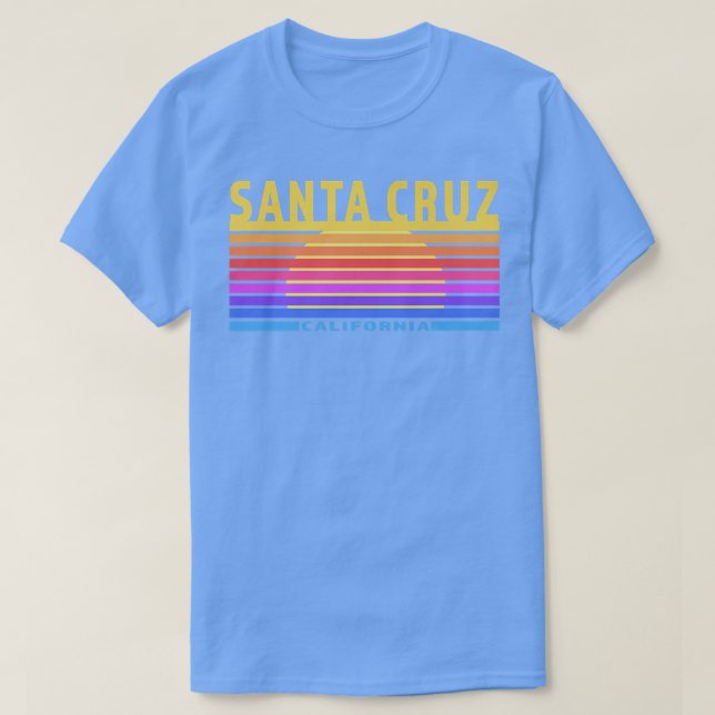 Camiseta Santa Cruz, California Sunset Sunrise Rainbow Sun  (Diseño del anverso)