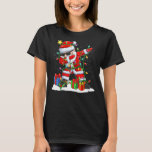 Camiseta Santa Dabbing Christmas Tree Light Navidad Claus<br><div class="desc">Santa Dabbing Christmas Tree Light Navidad Claus</div>