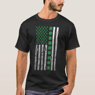 Camiseta santa de la bandera shamrock irlandesa norteameric