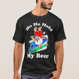 Camiseta Santa de Navidad en Julio Surfing Hawaiano