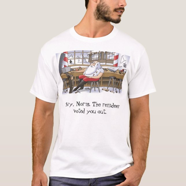 Camiseta Santa despide un duende (Anverso)