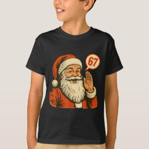 Camiseta Santa Dice 6 7 Seis Siete Gen Z Alpha Meme Slang C