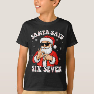 Camiseta Santa Dice 6 7 Seis Siete Meme Béisbol Número 67 G