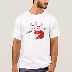 Camiseta Santa dice Ho Ho Ho en el ASL