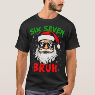 Camiseta Santa Dice Seis Siete 6 7 Gen Z Alpha Meme Bruh Na
