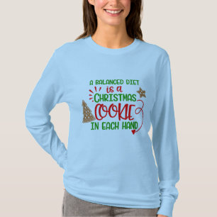 Camiseta santa dieta balanceada intentó ser buen navidad d