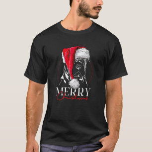 Camiseta Santa divertido perro Shar Pei chino Navidad perro