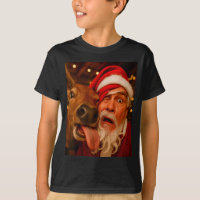 Santa Divertido Selfie Reno Hombres Mujeres Niños 