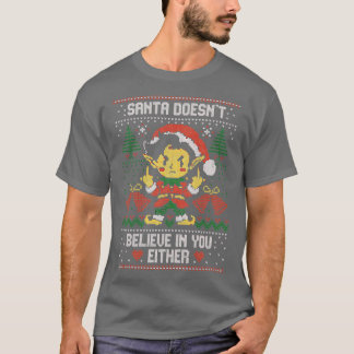 Camiseta Santa Doesnt Believe In You Either by Tobe Fonseca