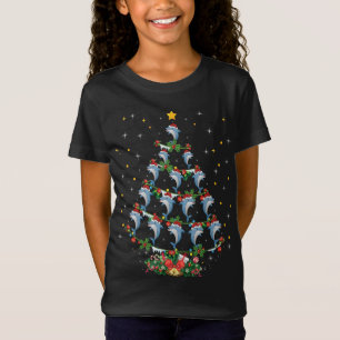 Camiseta Santa Dolphin Fish Lover Xmas Regalo Dolphin Chris