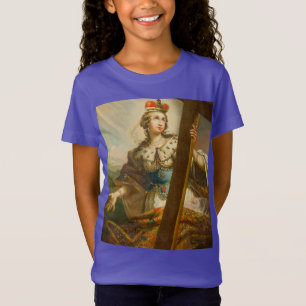 Camiseta Santa Elena con la Verdadera Cruz Arte Sagrado
