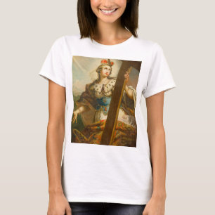 Camiseta Santa Elena con la Verdadera Cruz Arte Sagrado
