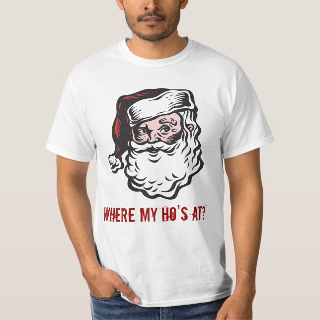 Camiseta ¿Santa, en dónde mi Ho? (Anverso)