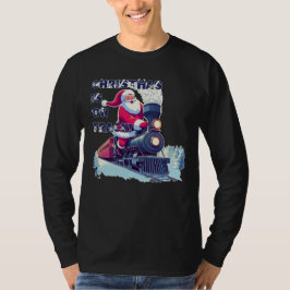 Camiseta Santa en un Tren