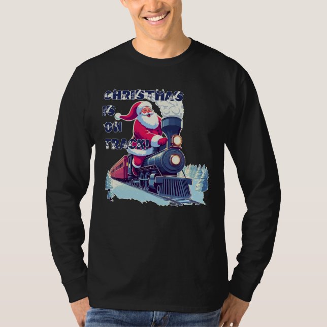 Camiseta Santa en un Tren (Anverso)