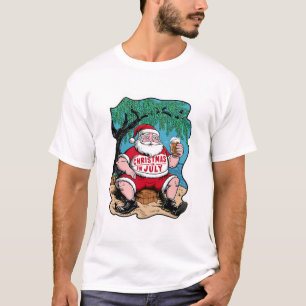 Camiseta Santa Encantadora De Cerveza Bajo El Árbol